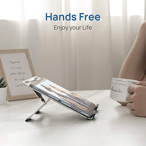 Suporte para tablet, Parblo PR113 ajustável e suporte dobrável universal, adequado para tablets de d
