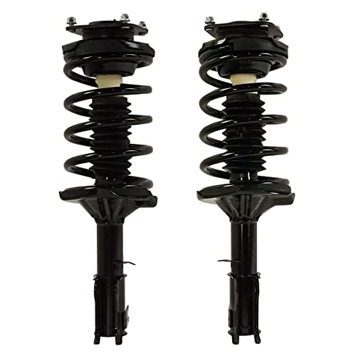 Image of Detroit Axle - 6pc Front End Suspension Kit for 02-05 Kia Sedona, 2 Struts & Coil Spring 2 Lower Control Arms w /Ball Joint 2 Rear Shock Absorbers 2002 2003 2004 2005 Replacement