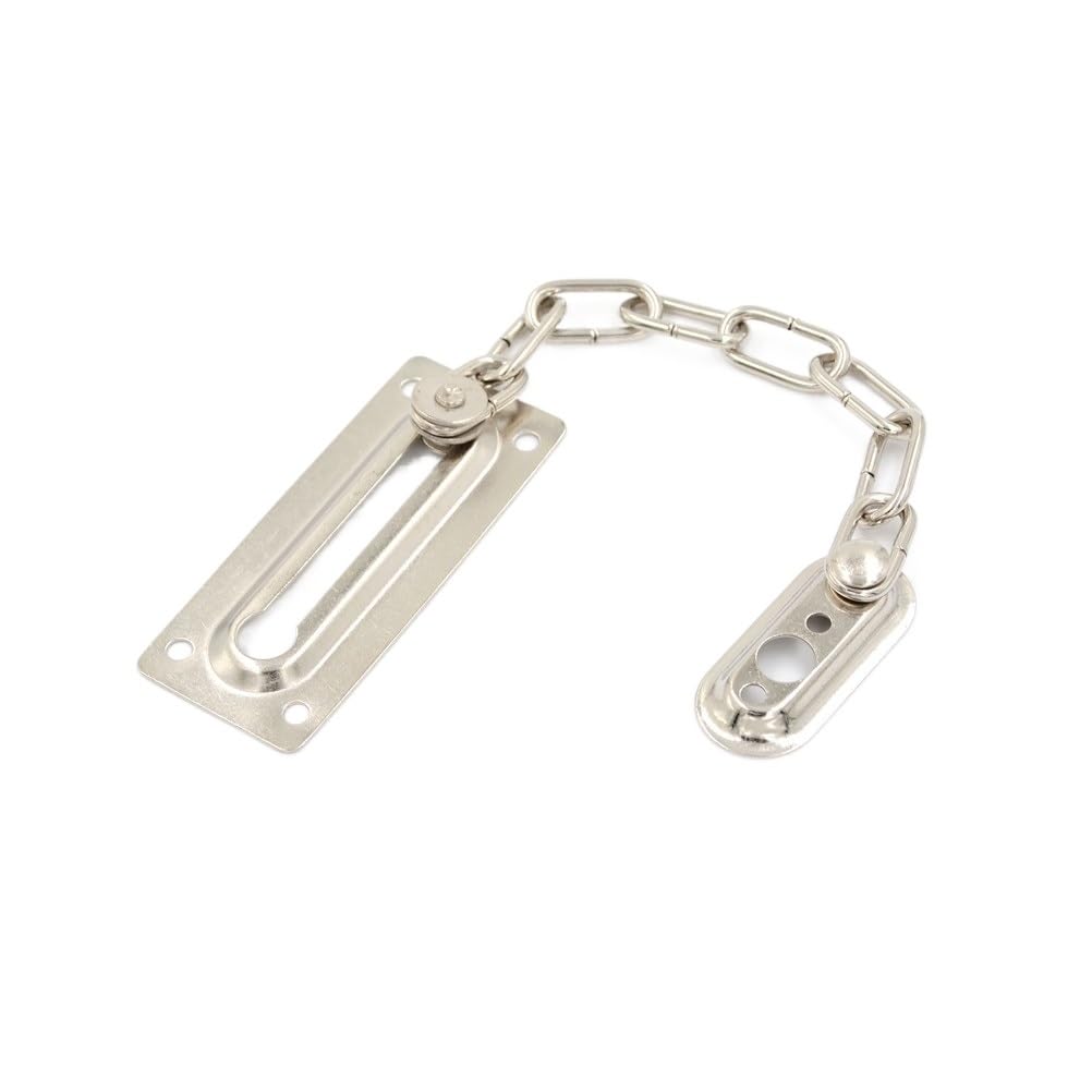 Cerradura de cadena de puerta de acero inoxidable Securi, antirrobo, pestillo de hierro para el hogar y la oficina, sistema de bloqueo de acero, fácil de instalar, seguro para puerta