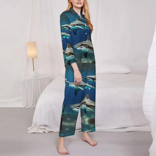Pyjama requins Hammerhead EdWal fini le froid nocturne avec cet ensemble - 4