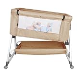 ୨୧【Multifonctionnel】: Peut servir de lit bébé indépendant, de lit d'appoint à côté du lit des parents ou de lit de voyage. Grâce aux sangles fournies, le lit peut être fixé en toute sécurité et facilement au lit des parents.