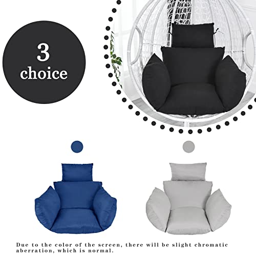 Yguol Swing Egg Chair Cushion, Thick Leisure Hanging Basket Chair Cushion, Can Be Used As Swing Chair Cushion, Removable And Washable Hanging Chair Cushion (Only Cushion)(A) #TOP4