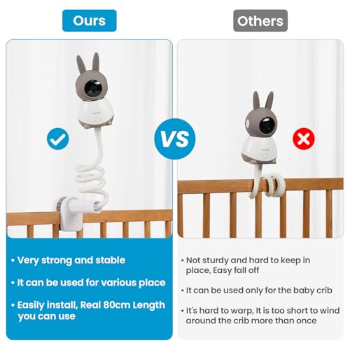Image of ieGeek Baby Monitor Mount Bracket 1T / 4 /5 /6T Baby Camera Holder Mount Strong Camera Holder with a 1 /4 inch Screw