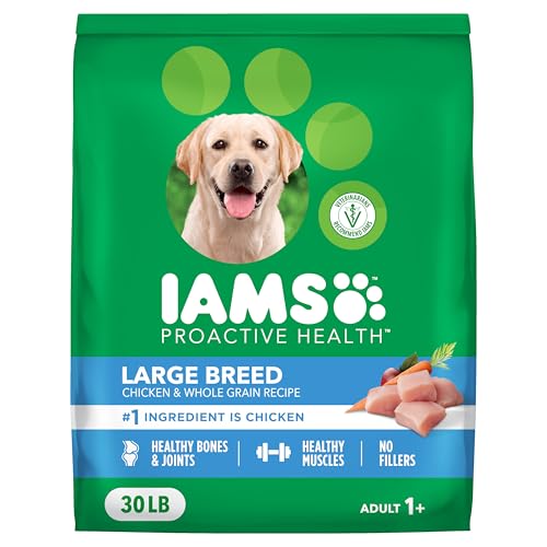 IAMS Proactive Health Large Breed Adult Dry Dog Food with Real Chicken, 30 lb. Bag