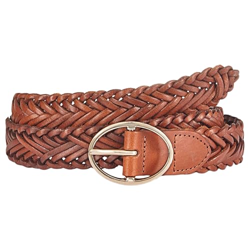 LASCANA Women's Woven Leather Belt
