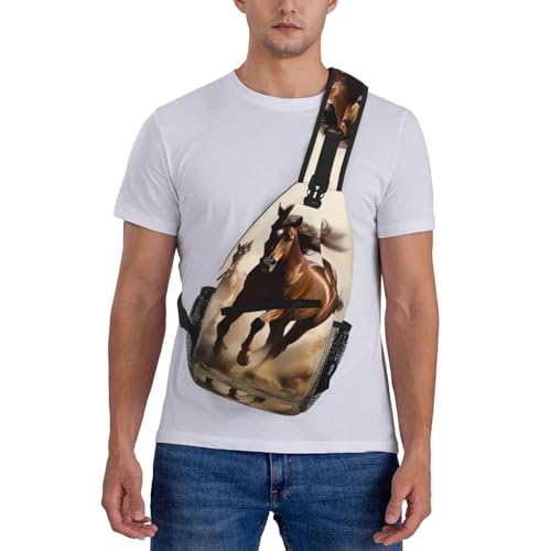 Bolso bandolera Negro para mujer y hombre miniatura 2