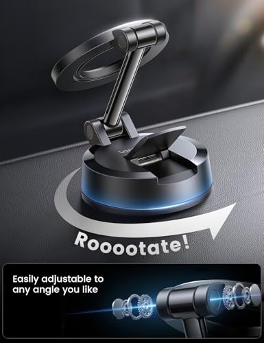 Image of Lamicall for Magsafe Car Mount Dashboard Windshield 70LBS Powerful Suction | Strongest Magnetic Phone Holders for Your Car 360 Rotation Adjustable for iPhone 17 16 15 14 Pro Max All Smartphone Truck