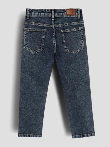 Image of Urbano Juniors Boy's Straight Fit Washed Denim Jeans Stretchable
