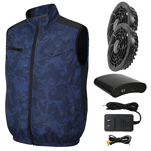 Air Conditioning Vest with 30V High-Power Fans 20000mAh Battery Cooling Workwear for Hot Summer Outdoor & Industrial Use - Main Image