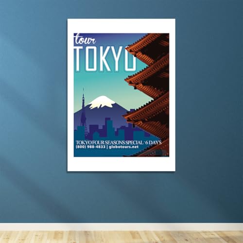 Poster Tokyo Japon encadré par Spiffing Prints - Impression d'art mat format medium - 4