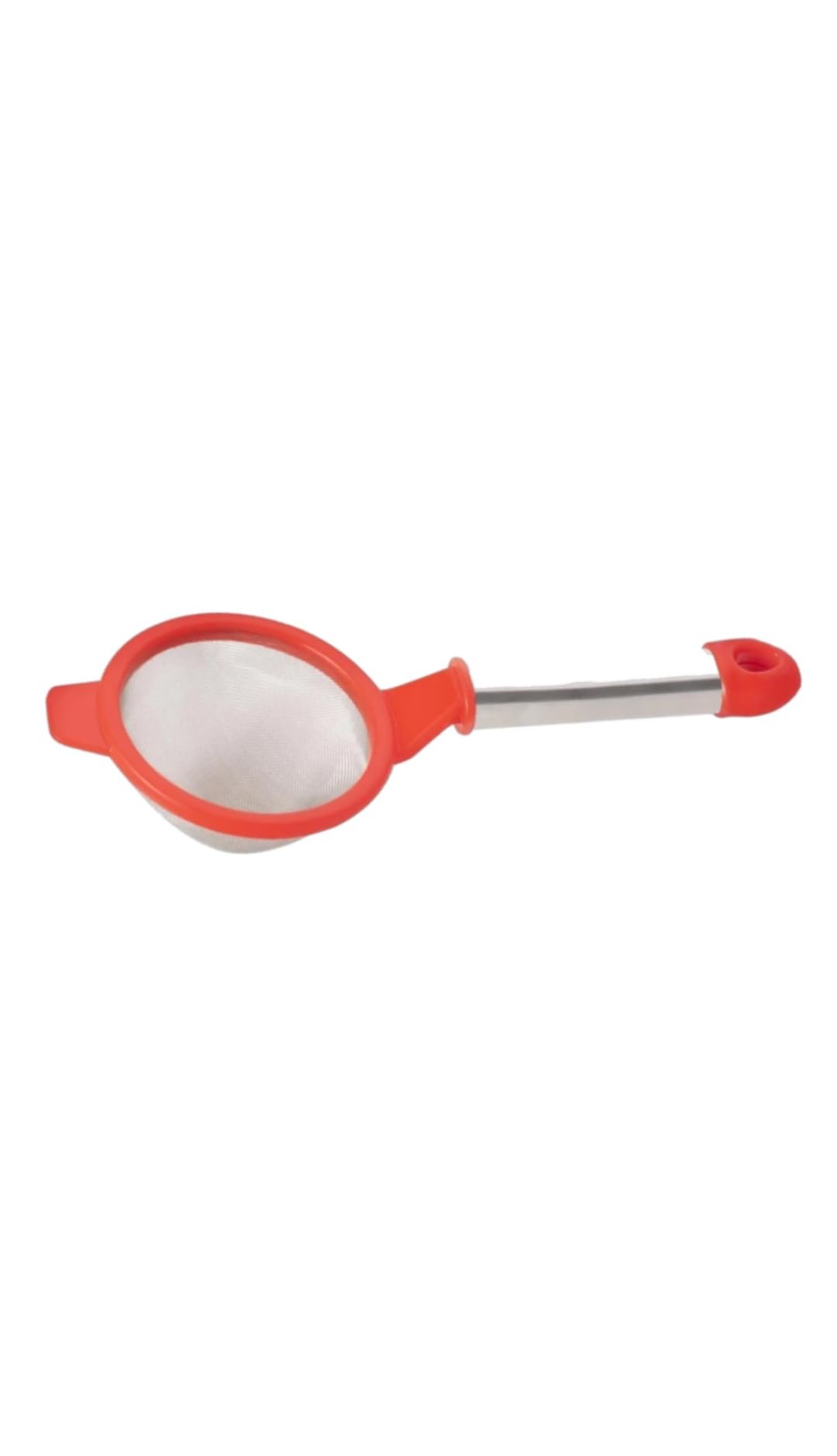 Stainless Steel Tea Strainer with Red Plastic Handle - Pack of 2 | Fine Mesh Coffee & Tea Strainer | 100% Food-Safe, Rust-Resistant & Dishwasher-Safe Chai Chhalni-image-32
