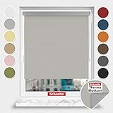 𝗦𝗰𝗵𝘂𝗲𝘁𝘁𝗲 Thermo -Verdunkelungs - Blackout Rollo ohne Bohren / mit Bohren 2in1: Frei wählbare Montageart (Suprafix Klemmhalter + Suprafix Schraubhalterungen immer inbegriffen). Intelligente Kettenzugführung (Kein Reißen & kein Blockieren der Schnur). Schuette Rollos sind soweit wie möglich fertig montiert! (Kein! Einfädeln der Schnüre & auch Kein! langwieriges Zusammenbauen von vielen Einzelteilen mehr nötig!), denn wir schätzen Ihre Zeit & Ihr Zuhause!