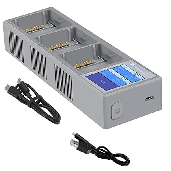 Adecuado para MAVIC 3 Pantalla Digital Carga USB Carga Control Remoto Accesorios para el Hogar no Tripulado SAu193 (Multicolor, Talla única)