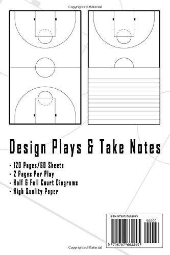 Basketball Coach Playbook: Ball is Life 6 x 9 120 Page Play Design Notebook - Image 2