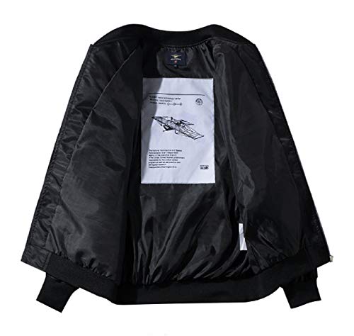 Image of CORIRESHA Mens Apollo NASA Patches Slim Fit Bomber Jackets Windbreaker
