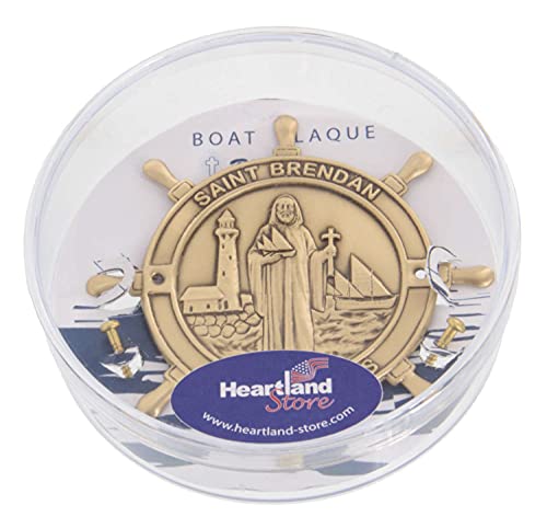 Heartland Boat Plaque - Saint Brendan Protect Us - Best Usa Made Quality Boating And Sailing Gift #TOP3