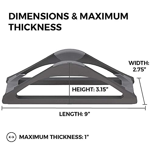 Humancentric Vertical Laptop Stand For Desks (Space Gray) | Adjustable Holder To Dock Apple Macbook, Macbook Pro, And Other Laptops To Organize Work & Home Office #TOP5