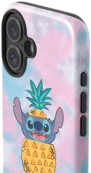 Skinit Impact Phone Case Compatible with iPhone 17 - Officially Licensed Disney Lilo and Stitch Pineapple Stitch Design