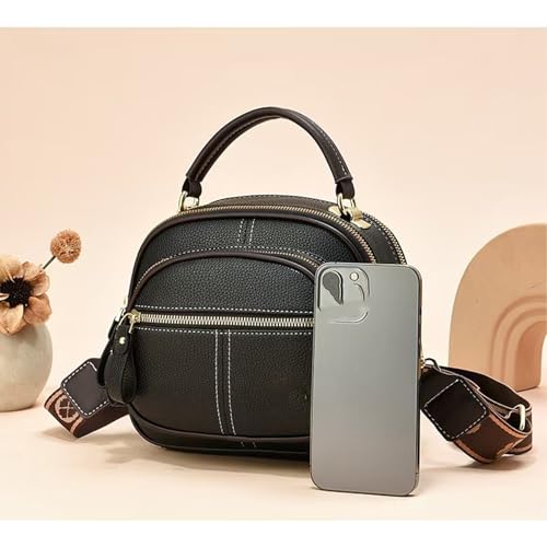 Vintage Leather Saddle Package Purse,Crossbody Bag,Bag for Women, Multifunctional Compartments Adjustable Leather Bag3