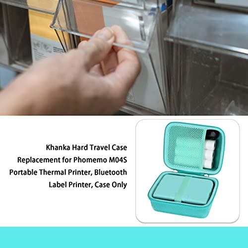 khanka Capa de viagem rígida de substituição para impressora térmica portátil Phomemo M04S, impresso