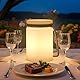 RWWR 2er Pack LED Akku Lampe Tischlampe Outdoor kabellos Warmweiß und RGB USB-C Tischleuchte für Terrasse Esstisch Garten Balkon