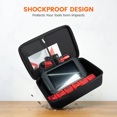 Image of ANCEL EVA Hard Protective Case for V5 HD PRO Heavy Truck Scanner, Diesel Diagnostic Tool Storage Case Bag, Waterproof Shockproof Storage Bag with Durable Zipper, Travel Ready