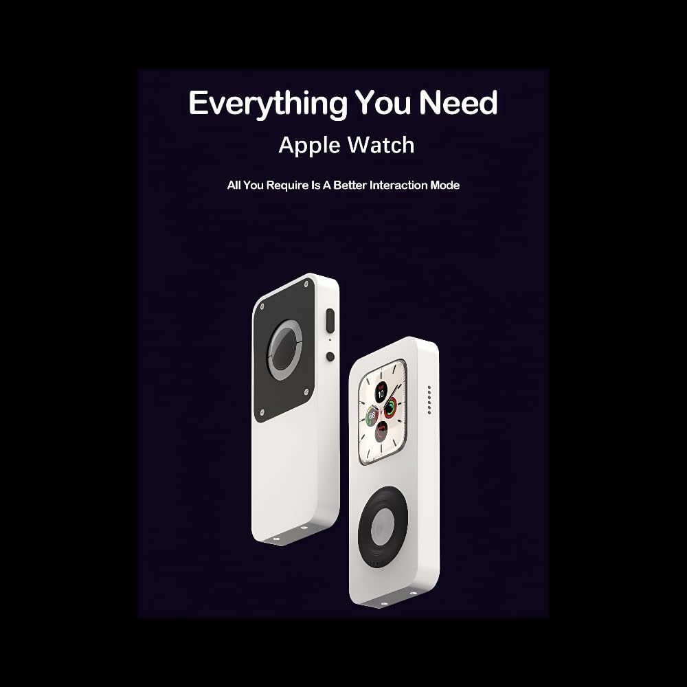 Apple Watch Retro Gaming Protective Case, Digital Crown Cover for iWatch Series SE/5/6/7/8/9/10, White/Black/Green (Black, 44MM)