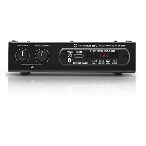 Kit de Som Ambiente 200W Musical, Hayonik, Ambience 2000, Bluetooth, 20 W, Preto