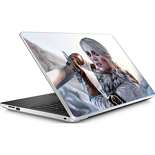 Image of GADGETSWRAP Universal Laptop Decal for Top Only (15inch x 10inch) - Narga Cosplay Ciri