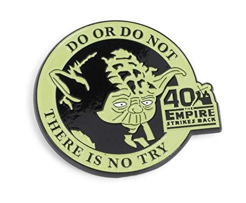 Star Wars Yoda Enamel Lapel Pin - The Empire Strikes Back 40th Anniversary Collectible Badge for Backpacks, Clothes, Bags, Jackets & Hat Accessories - Cute Brooch Pin for Men, Women, Boys & Girls