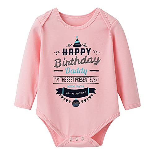 Image of G-Amber Baby Boys Girls Romper Bodysuit Infant Funny Letter long Sleeves Jumpsuit Outfit 0-18Months
