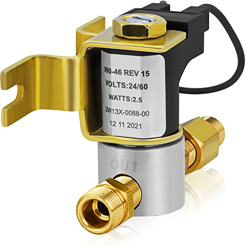 Funmit UHS24 Universal Humidifier Solenoid Valve Kit 24 Volt Replacement for A.prilaire 4040 General 990-53 Honeywell 320016939-002 Compatible with HE220 HE225 HE260 HE265