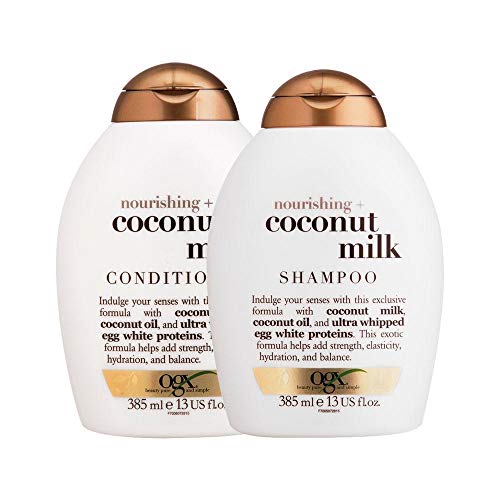 Shampoo Ogx Coconut Milk 385ml e Condicionador Ogx Coconut Milk 385ml