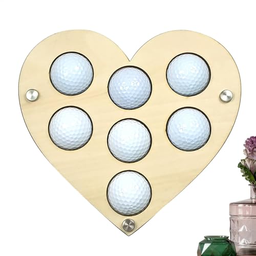 Soporte para pelota de golf decorativo de madera para organizar el despacho u oficina