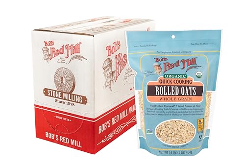Bob's Red Mill Organic Quick Cooking Rolled Oats, 16oz (Pack