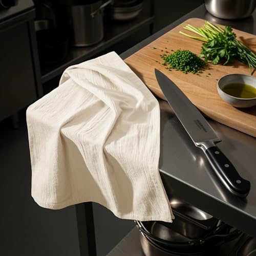 Utopia Kitchen Natural Flour Sack Towels [12 Pack - 28 x 28 Inch] 100% Cotton Tea Towels for Cleaning & Drying - Highly Absorbent Kitchen Dish Cloth by Utopia Kitchen - Image 7