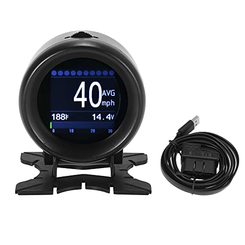 Velocímetro Digital X60 OBDII HUD Monitor Velocidad Coche 12V