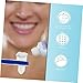 minkissy 2pcs Dual Head Denture Brush Soft Bristles Long Non-Slip Handle for False Teeth Cleaning White Blue Daily Oral Care
