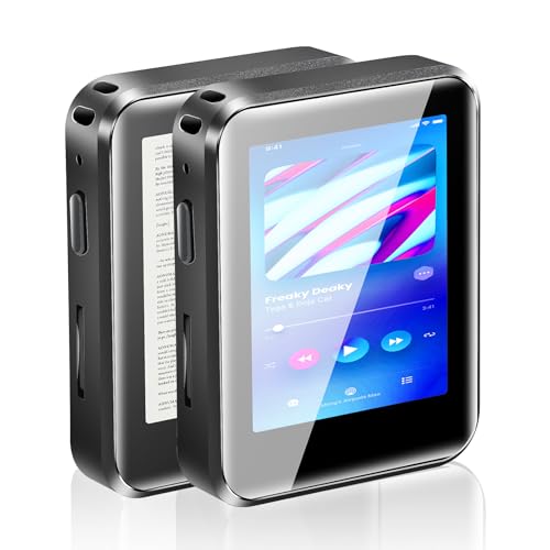 MP3 Player with Bluetooth 5.3, Portable, Touchscreen Music Player, Portable with Speaker, Plays MP3, FM Radio, Recording, E-Book, Supports up to (128GB) Storage Expansion. (32, GB)