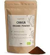 Cupplement Chaga 60 Powder Gram Organic Free Scoop - Sans capsules - Supplément - Superaliment - Pow...