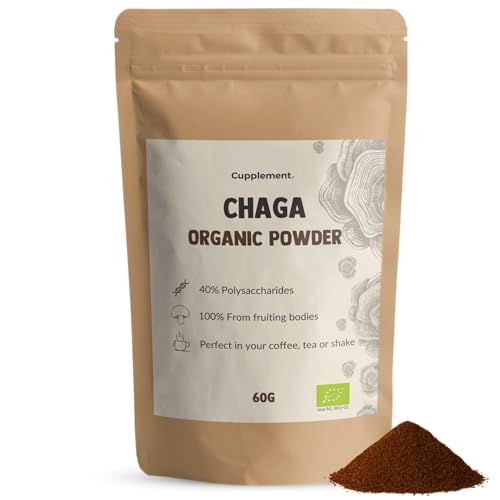 Cupplement | Chaga 60 grammes | Biologique | Cuillère gratuite | ...