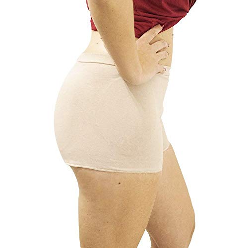 Kit 03 Calcinhas Short Modeladora Quadril e Aumenta Bumbum Cor:Bege;Tamanho:M