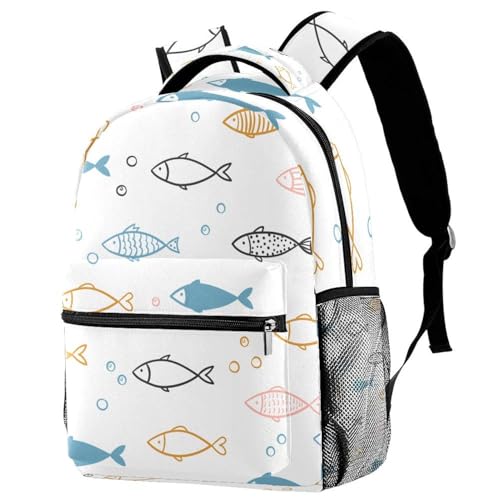 Sac à dos de voyage décontracté avec motif fraises, idéal pour le lycée et les sorties