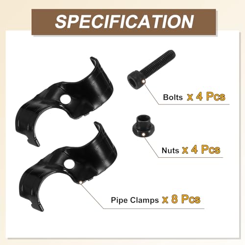 Conectores de tubería de metal de 2 vías y accesorios de esquina de 1-1/8 con tornillos 5