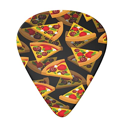 Pizza 3D Lot de 6 médiators pour guitare acoustique, guitare électrique, basse, ukulélé – fins, moyens et épais. - Les Beatles, Paul McCartney, John Lennon, RIngo Starr, George Harrison Pizza 3D Lot de 6 médiators pour guitare acoustique, guitare électrique, basse, ukulélé – fins, moyens et épais. – Image 4