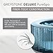 Intex 28449EP PureSpa Plus Greystone Inflatable Square Hot Tub, 83 x 28 & 29001E PureSpa Type S1 Easy Set Spa Filter Replacement Cartridges (6 Pack)