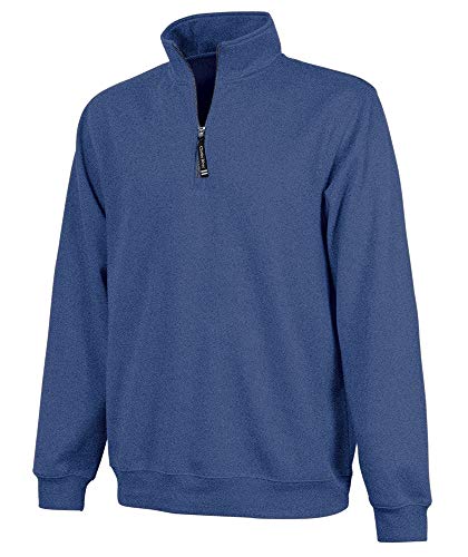 Charles River Apparel Herren Crosswind Quarter Zip Sweatshirt (Regular & Big-Große Größen) - Blau - Small Cover