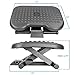 Mount-It! Ergonomic Under Desk Footrest with 3 Height Levels |Height Adjustable Tilting Foot Stool | Home Office Footrest with Massage Surface for Improved Circulation (MI-7801)