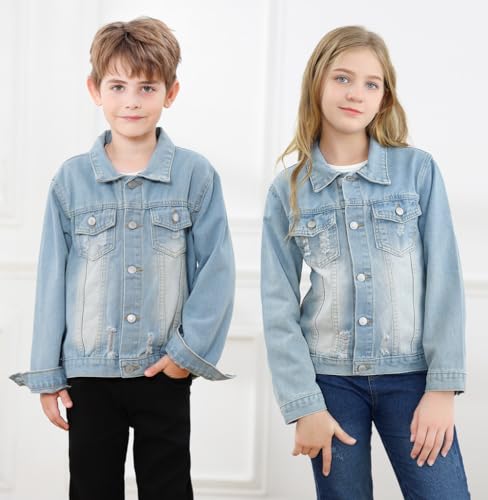 Cromoncent Classic Denim Jacket for Boys Girls2