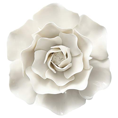 Alycaso Keramik Pfingstrose Blume Wanddekoration, 16cm